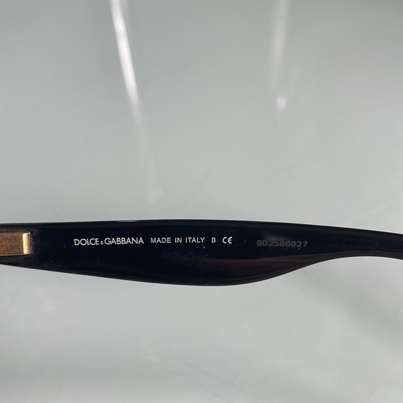 Dolce & Gabbana black and cheetah print cat-eye prescription frames - Picture 3 of 7